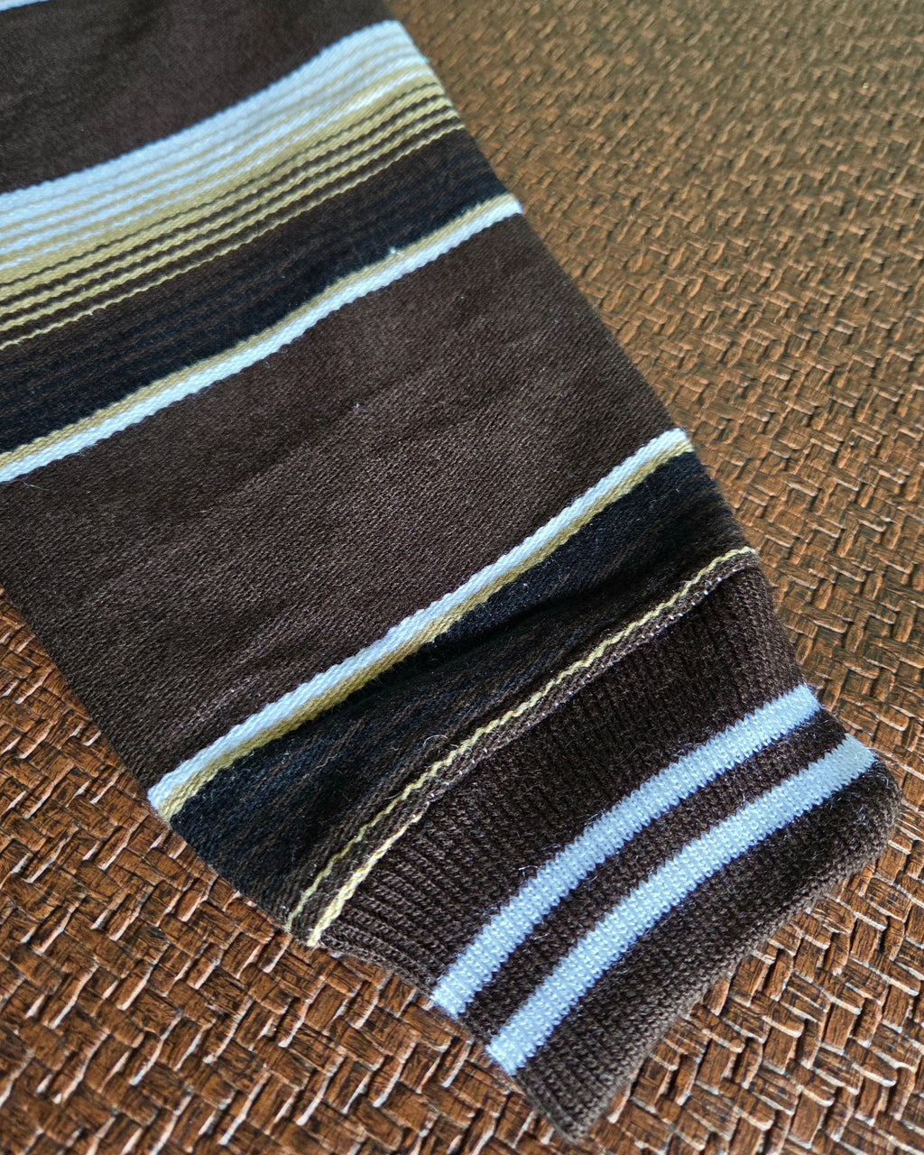 Sarape Bomber Jacket-White,Cream & Chocolate